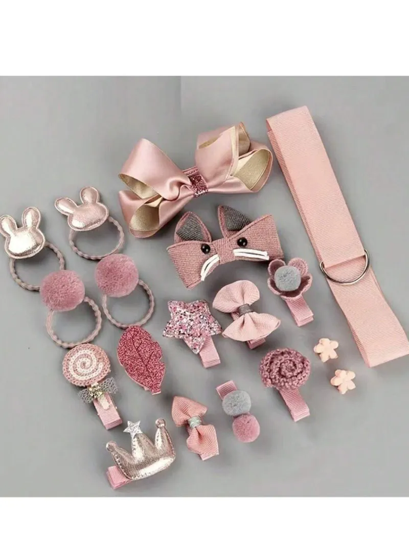 18pcs 3-14y Hair Clip Set Toddler Girl Hair Accessories — photo 7