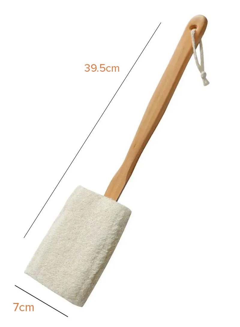 Modern Loofah Scrubber Natural Bath Brush With Wooden Handle β photo 5