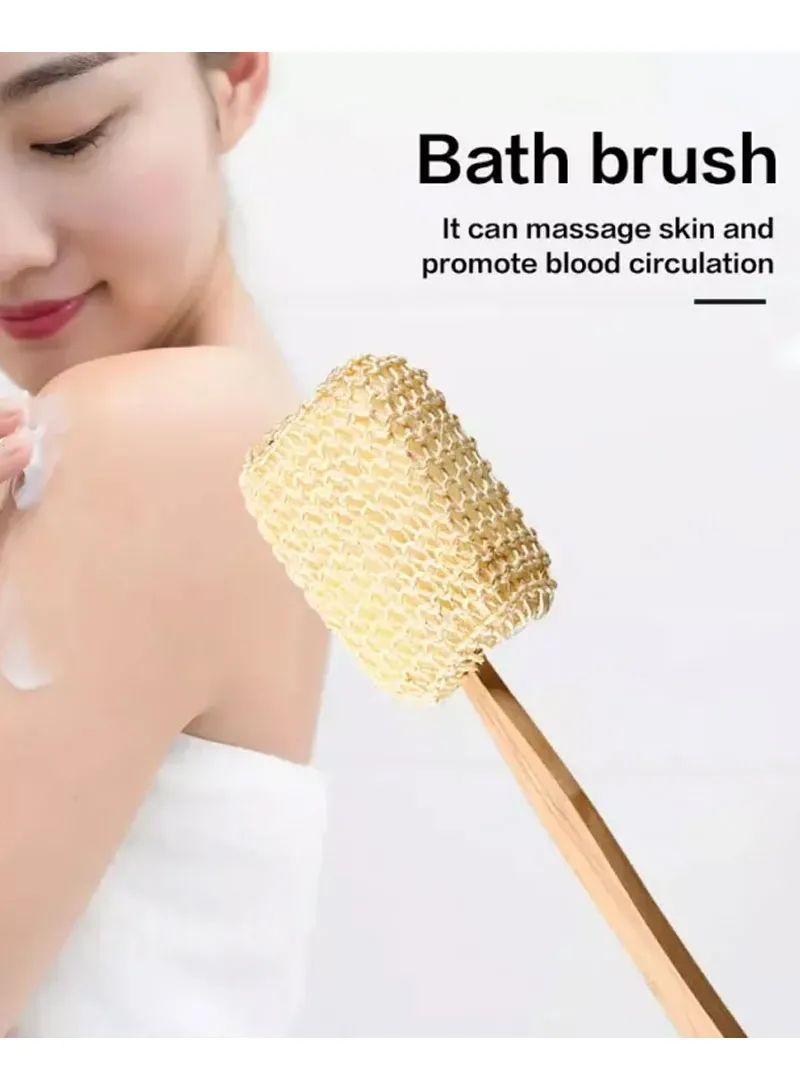 Sponge Shower Natural Brush With Wooden Handle — photo 5