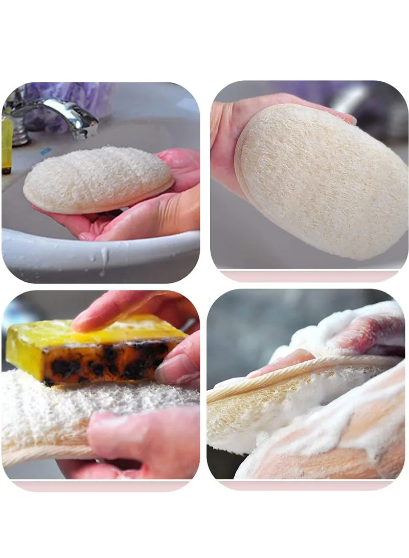 Loofah Bath Sponge Shower for Body Scrubber 100% Natural β photo 6