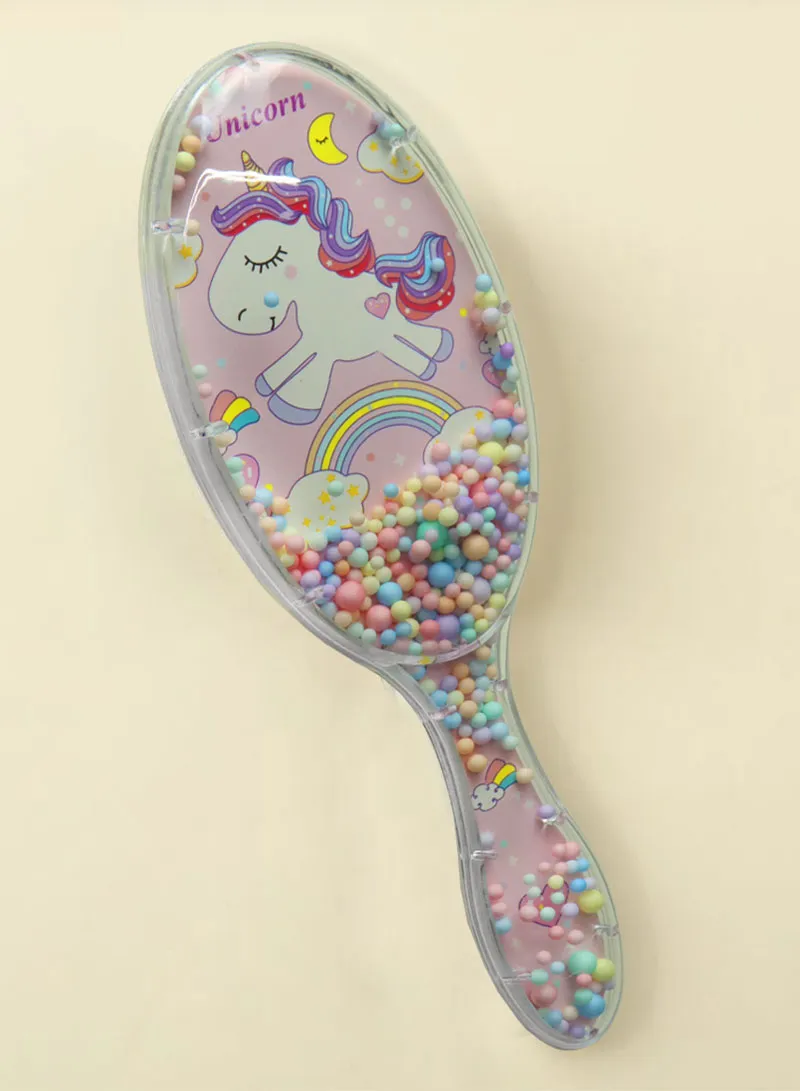 Plastic Trendy Brush Fashion Design Printed With Cushion Under Teeth For Safetly Hair Styling & — photo 5