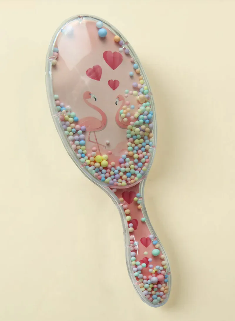 Plastic Trendy Brush Fashion Design Printed With Cushion Under Teeth For Safetly Hair Styling & β photo 6