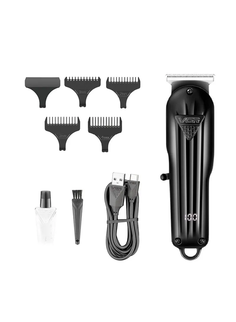 600mAh Precision T-Blade Hair Trimmer with LED Display & Low-Noise Motor Design — photo 3