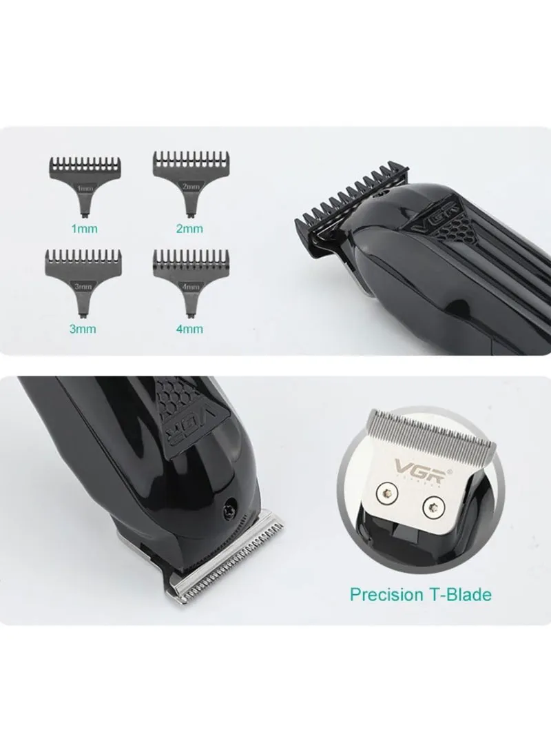 600mAh Precision T-Blade Hair Trimmer with LED Display & Low-Noise Motor Design — photo 5