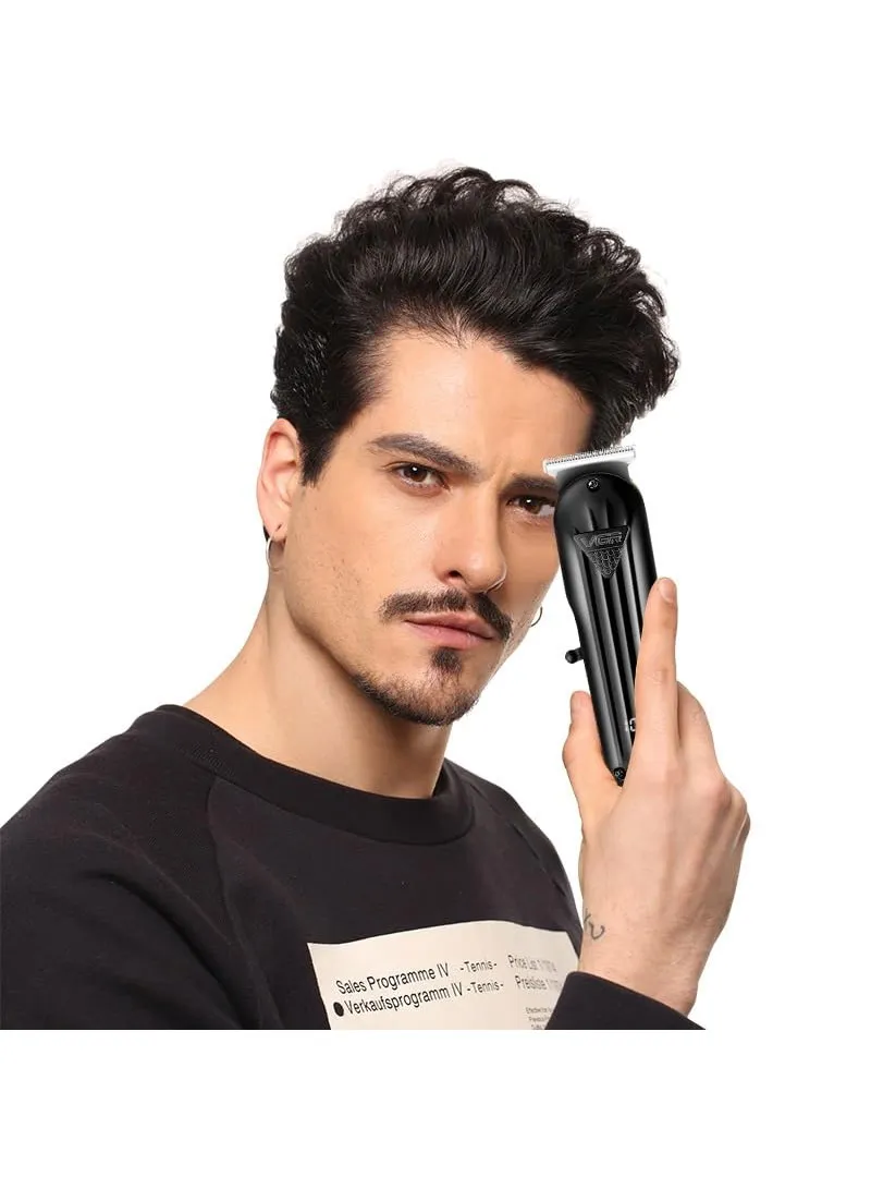 600mAh Precision T-Blade Hair Trimmer with LED Display & Low-Noise Motor Design — photo 7