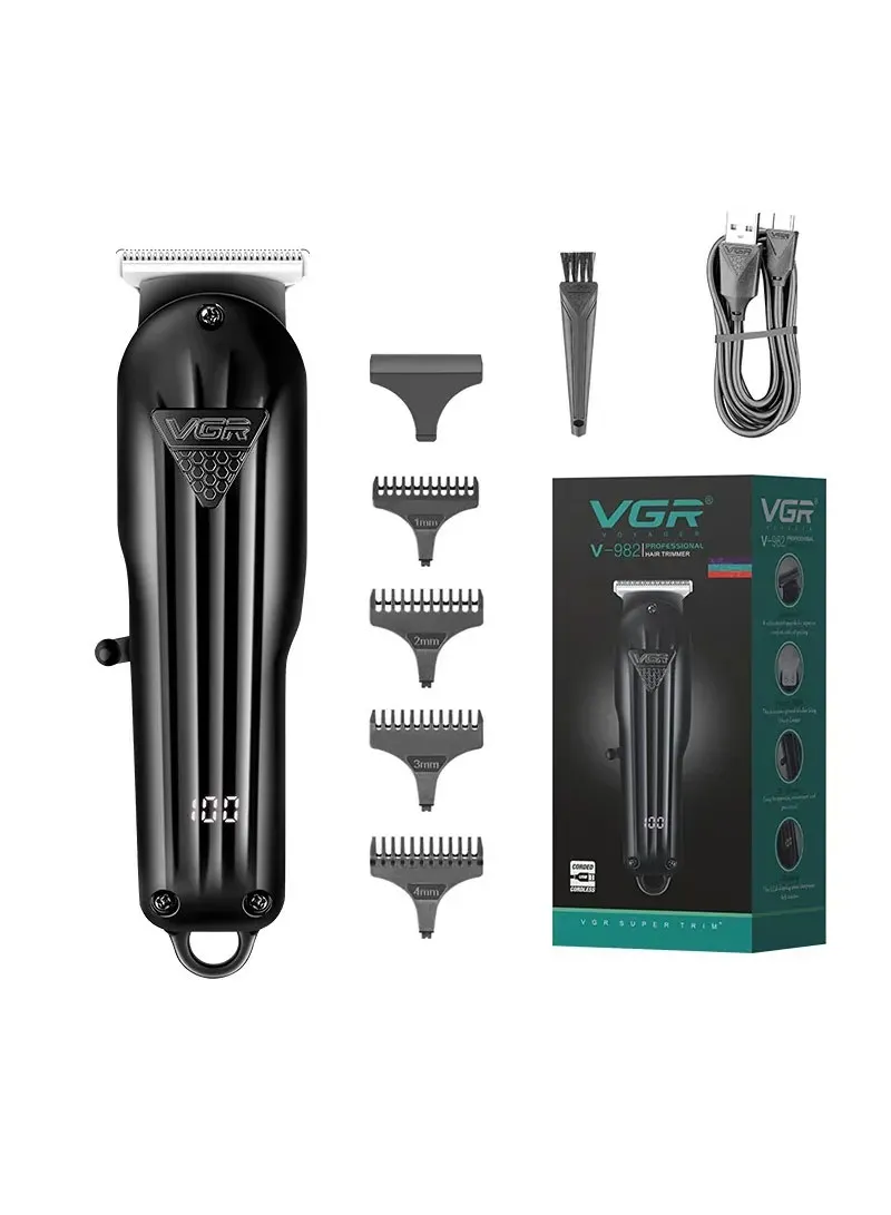 600mAh Precision T-Blade Hair Trimmer with LED Display & Low-Noise Motor Design — photo 9