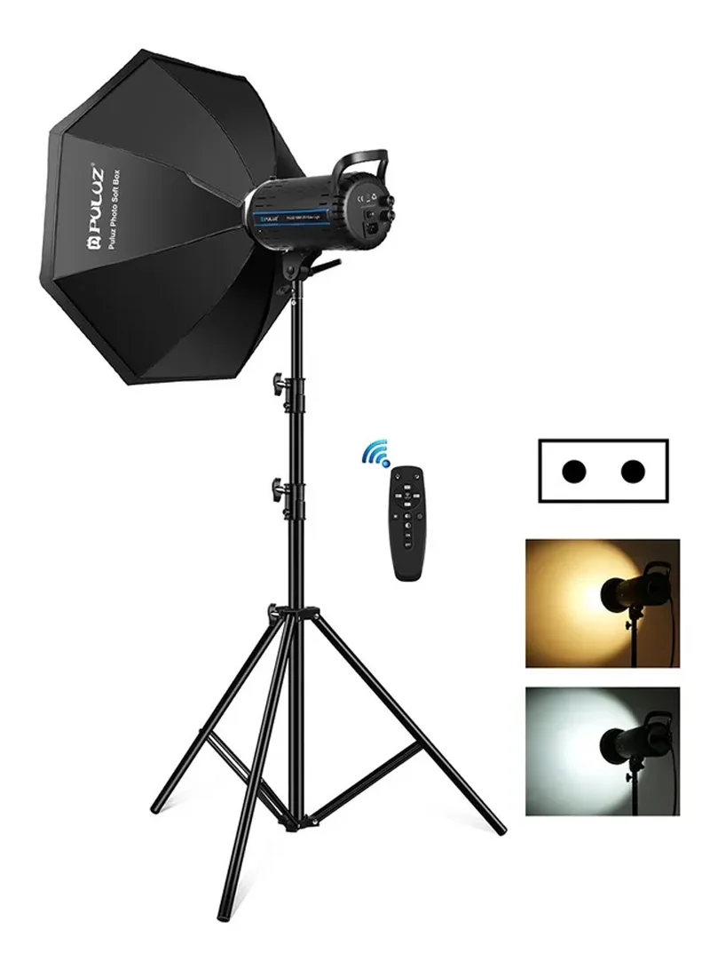 Photography Kit Set Video Light with Softbox Remote Control Light Holder