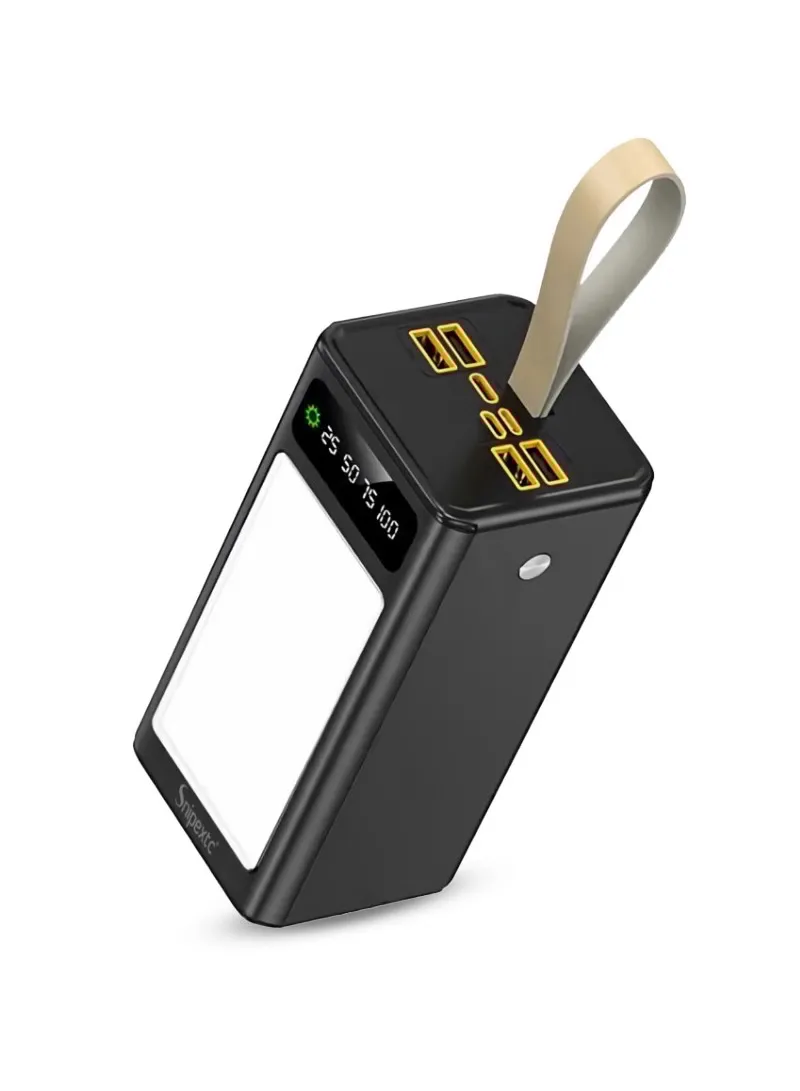 50000mAh Portable Super Fast Charging Power Bank PD & 4 USB with Digital Display & Cammping Lig