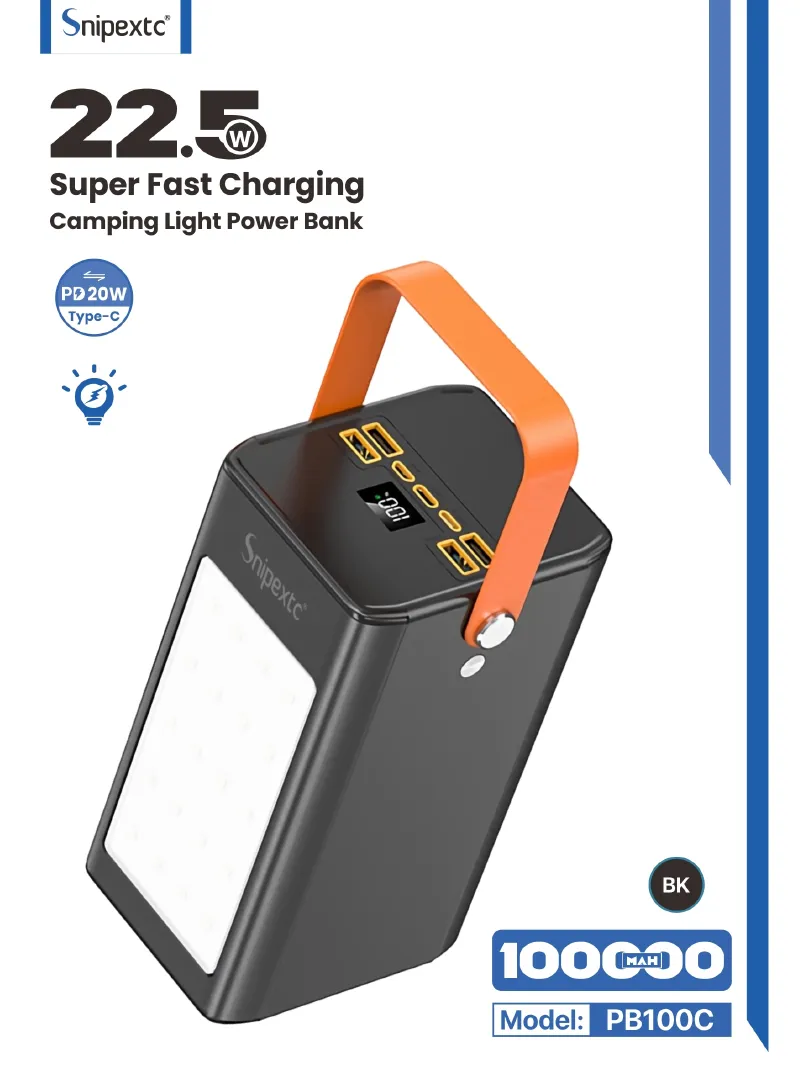 100000mAh Portable Super Fast Charging Power Bank PD With 4 USB, Type-C, Micro, Lightning Ports β photo 2