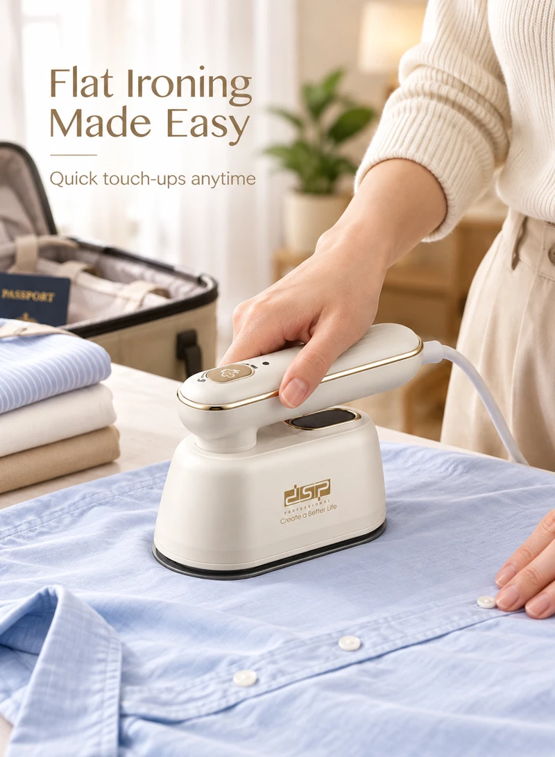 140ml Mini Travel Steam Iron Fast Heating with 100ml Measuring Cup & Base Plate - Off White β photo 7