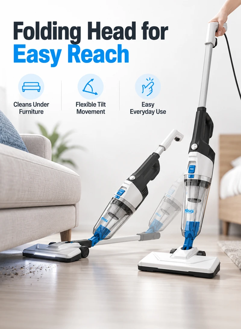 2-in-1 Lightweight Corded Vacuum Cleaner with Washable Air Filter — photo 4