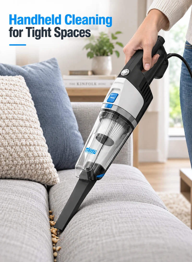 2-in-1 Lightweight Corded Vacuum Cleaner with Washable Air Filter β photo 9