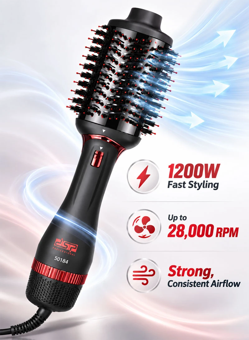 4 in-1 High-Speed Hot Air Styler With 4 Heat Level Settings & Interchangeable Brushes 50184 β photo 4