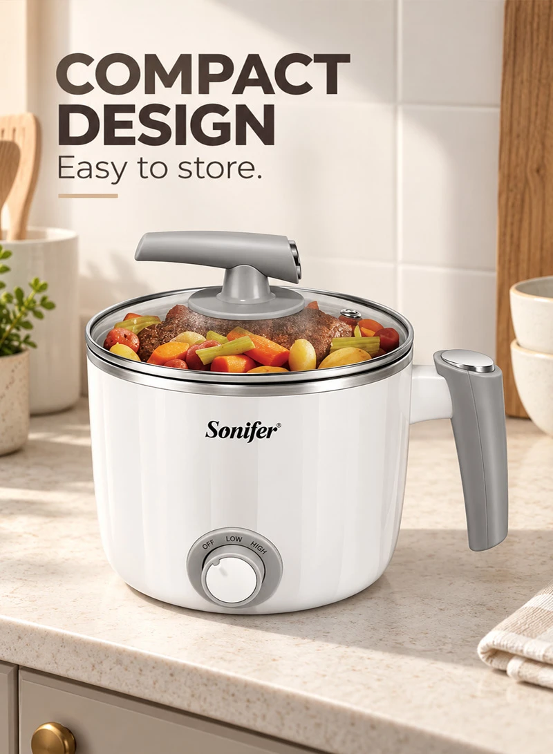 Portable Multifunctional Stainless Steel Electric Cooker -White β photo 3
