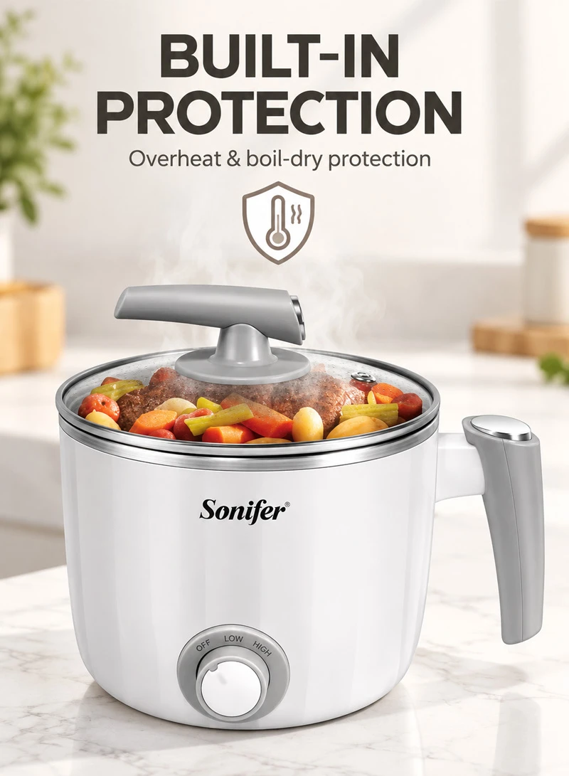 Portable Multifunctional Stainless Steel Electric Cooker -White — photo 5