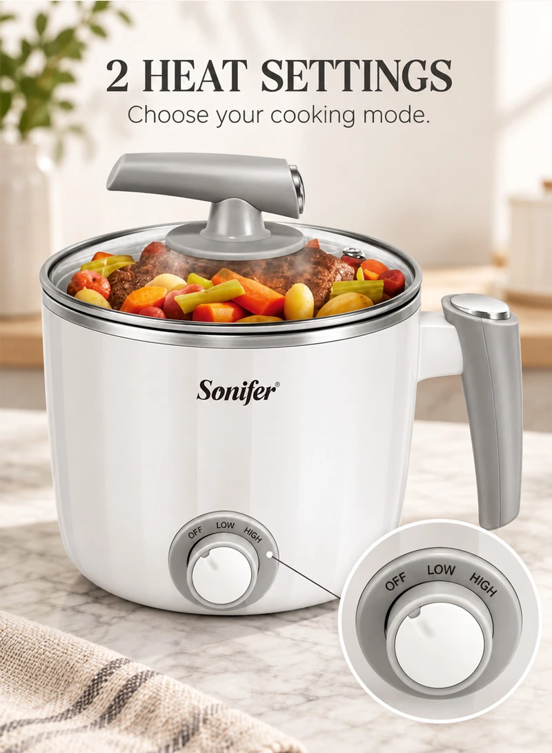 Portable Multifunctional Stainless Steel Electric Cooker -White — photo 6