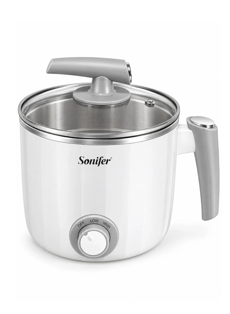 Portable Multifunctional Stainless Steel Electric Cooker -White