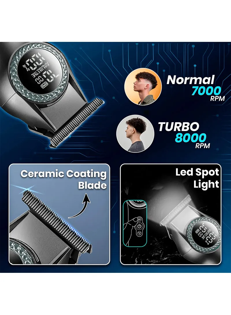 Ultra-Premium Zero Gapped Professional 8000 RPM 2-Speed Hair Trimmer Ceramic & Powder Metallurg β photo 5