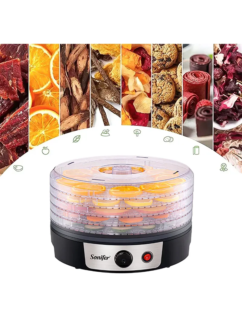 Electric Food Dehydrator with 5 Transparent Trays β photo 2