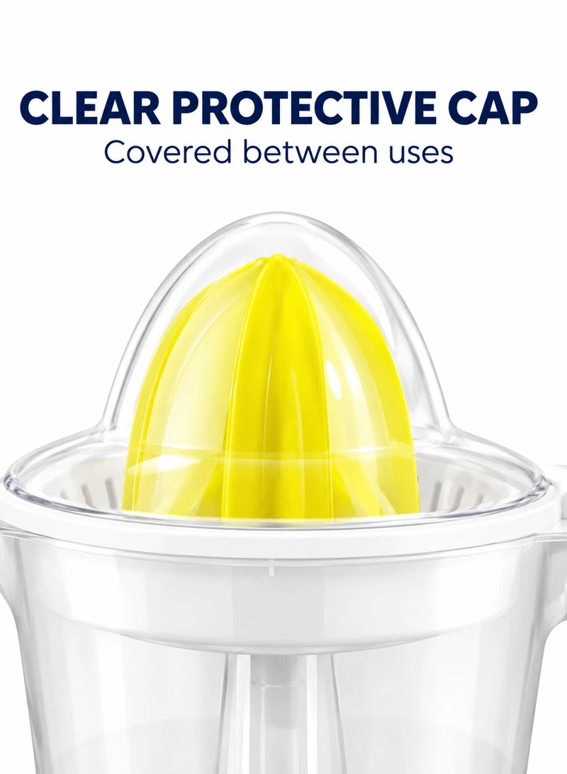 1L 25W Electric Citrus Juicer with Bidirectional Rotation & Pulp Control - Yellow — photo 2