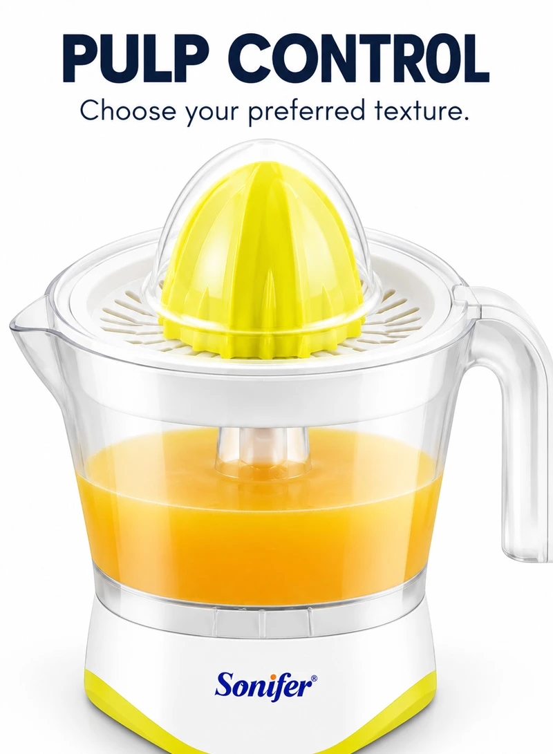 1L 25W Electric Citrus Juicer with Bidirectional Rotation & Pulp Control - Yellow β photo 8