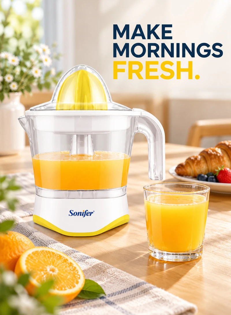 1L 25W Electric Citrus Juicer with Bidirectional Rotation & Pulp Control - Yellow β photo 9