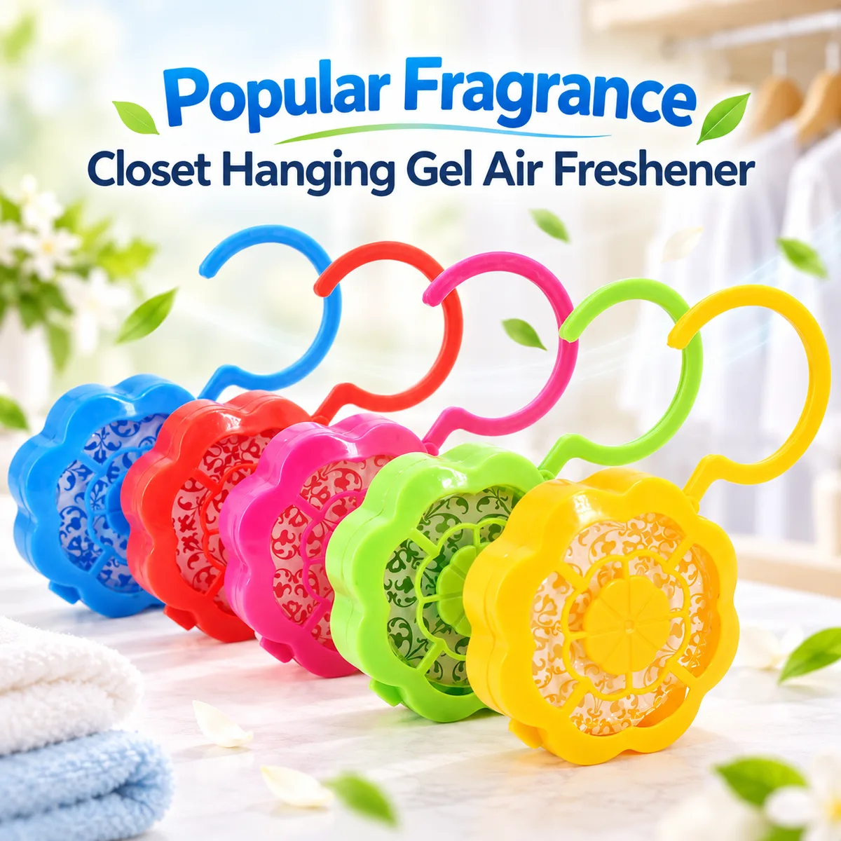 Fragrance Closet Hanging Gel Air Freshener Set of 2 pcs - Lavender