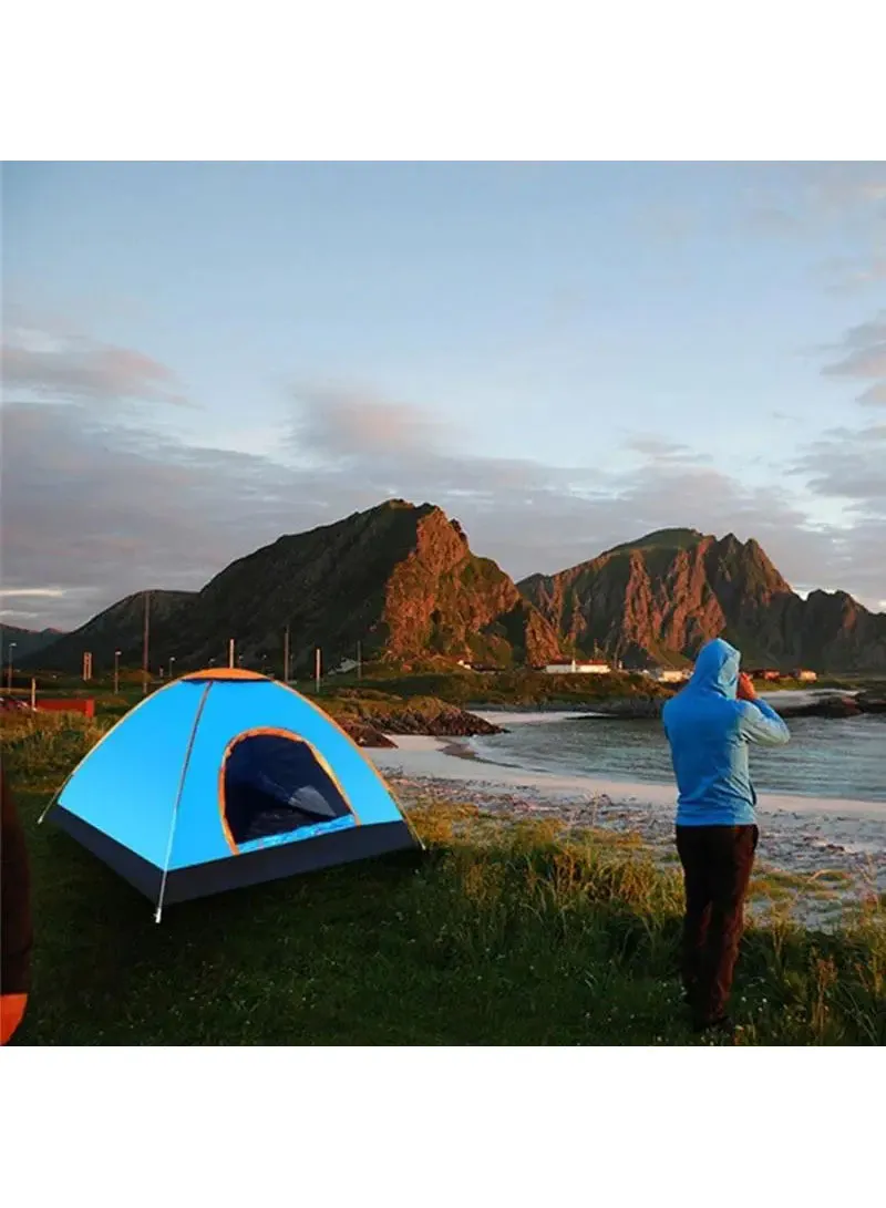 2 People Double Door Single Layer Automatic Installation Tent, Outdoor Activity Waterproof Wind — photo 9