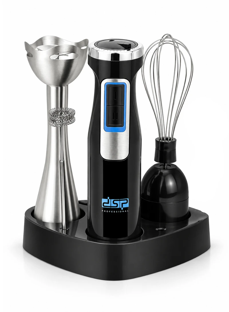 4-In-1 High Power Stainless Steel Hand Blender Set With 2 Speed