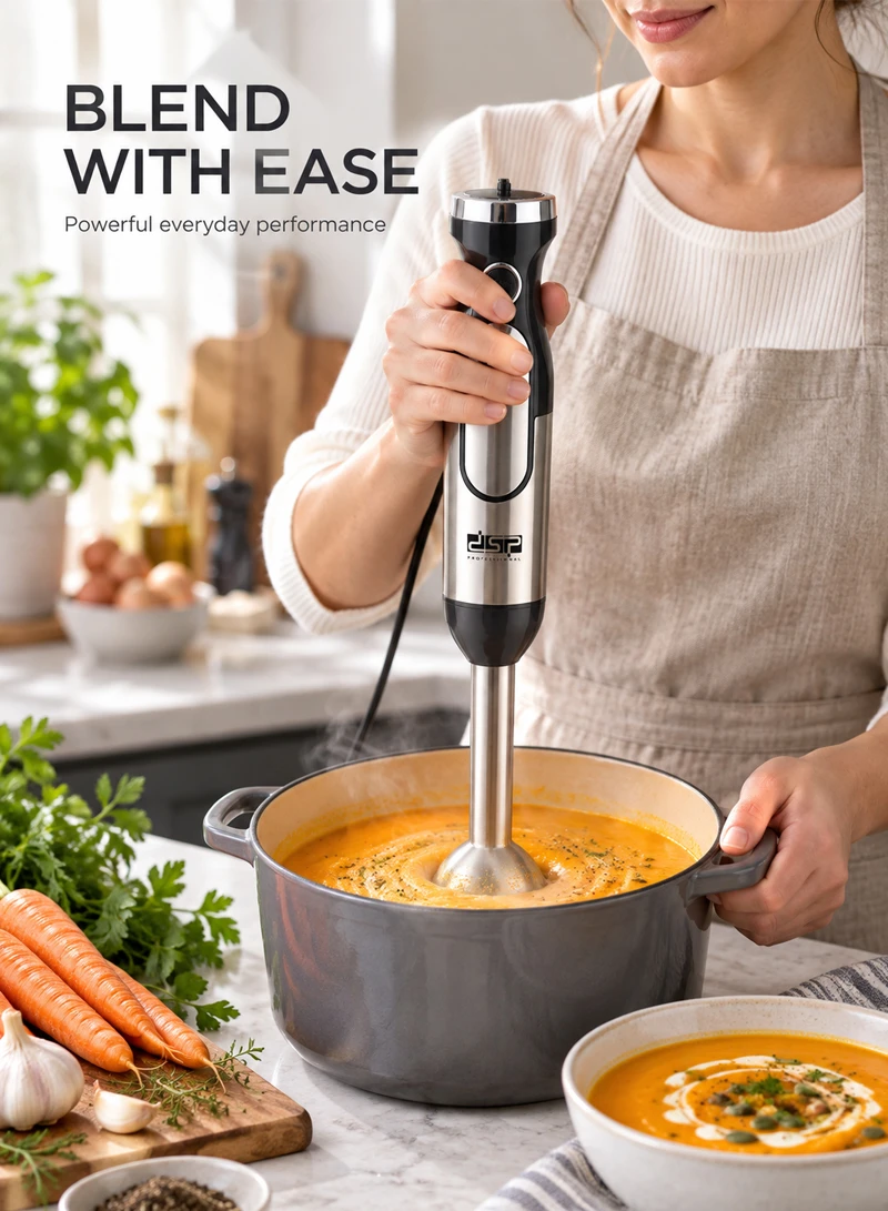6-In-1 High Power Stainless Steel Hand Blender Set With 2 Speed — photo 8
