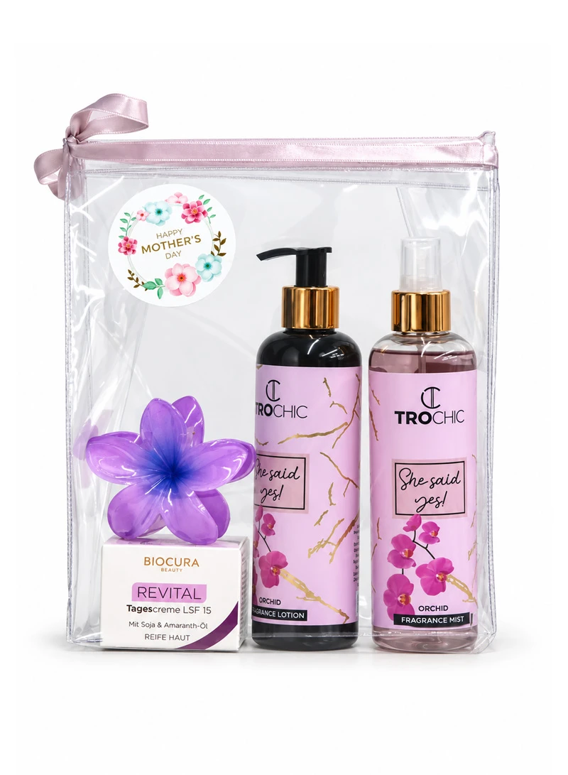 280ml Body Mist + 280ml Body Lotion She Said Yes Fragrance With Biocura Revital T Ages Creme &