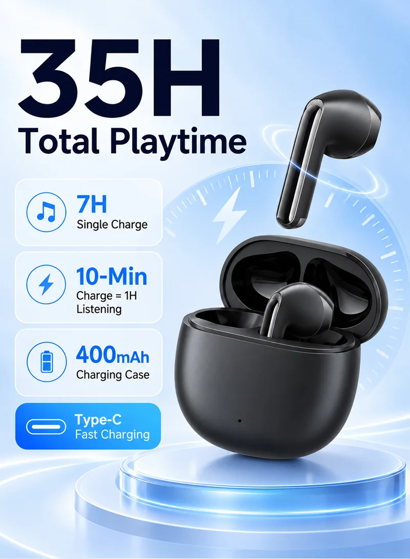 400mAh Funpods Series True Wireless Earphones with AI Translation - Black — photo 4