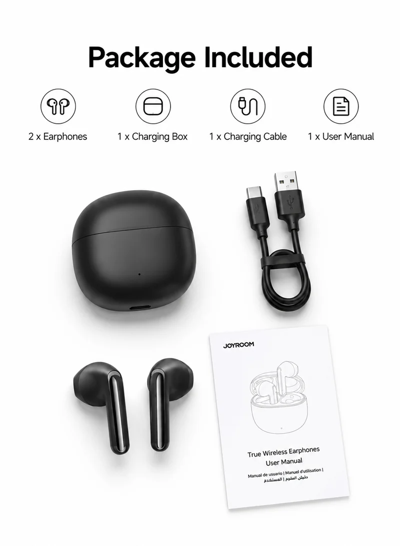 400mAh Funpods Series True Wireless Earphones with AI Translation - Black — photo 8