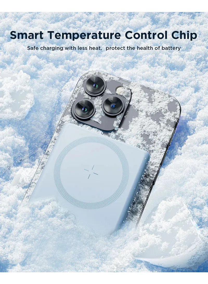 20W 10000mAh Magnetic Wireless Power Bank With Built-in Type-C to Lightning Cable & Kickstand β photo 9