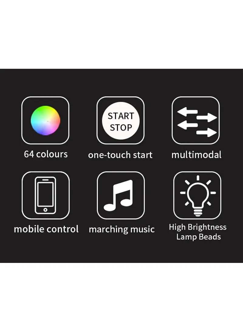 110cm USB Car Interior LED Central Control Atmosphere Lights Streamer Magic Color With Remote C β photo 3