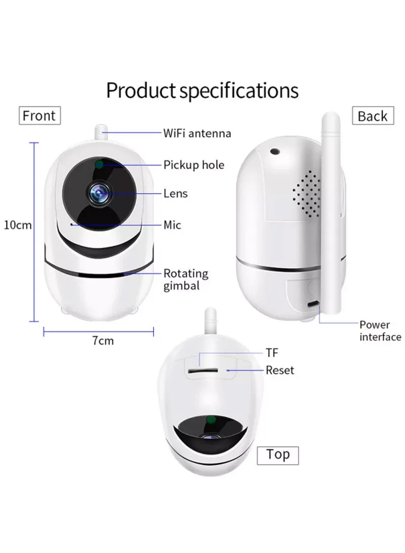 4MP PTZ Wifi Smart Camera With Motion Detection, Night Vision & Two- Way Talk β photo 5