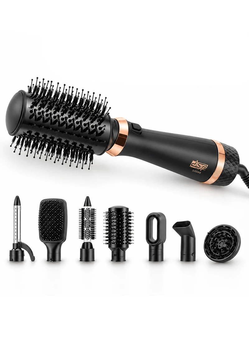 9 in-1 Rotating Air Styler Hair Brush with 3 Adjustable Heat Settings & 360° Rotatable Cord 500