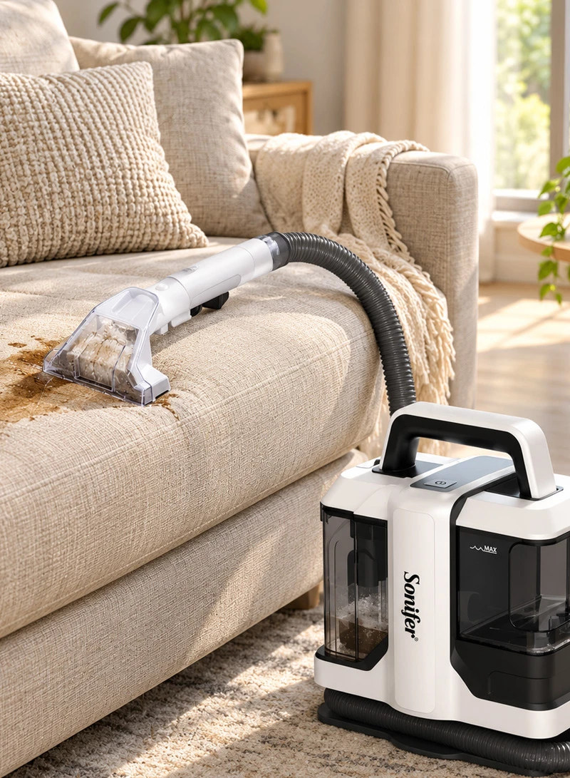 Wet & Dry Portable Carpet Vacuum Cleaner With Dual Brush Heads & Strong Suction — photo 4
