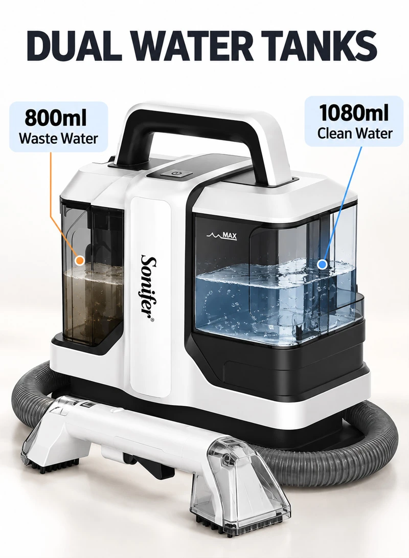 Wet & Dry Portable Carpet Vacuum Cleaner With Dual Brush Heads & Strong Suction β photo 6