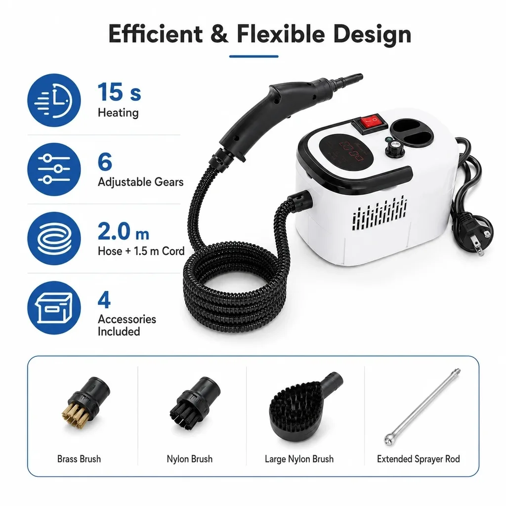 Portable Handheld Steam Cleaner β photo 4