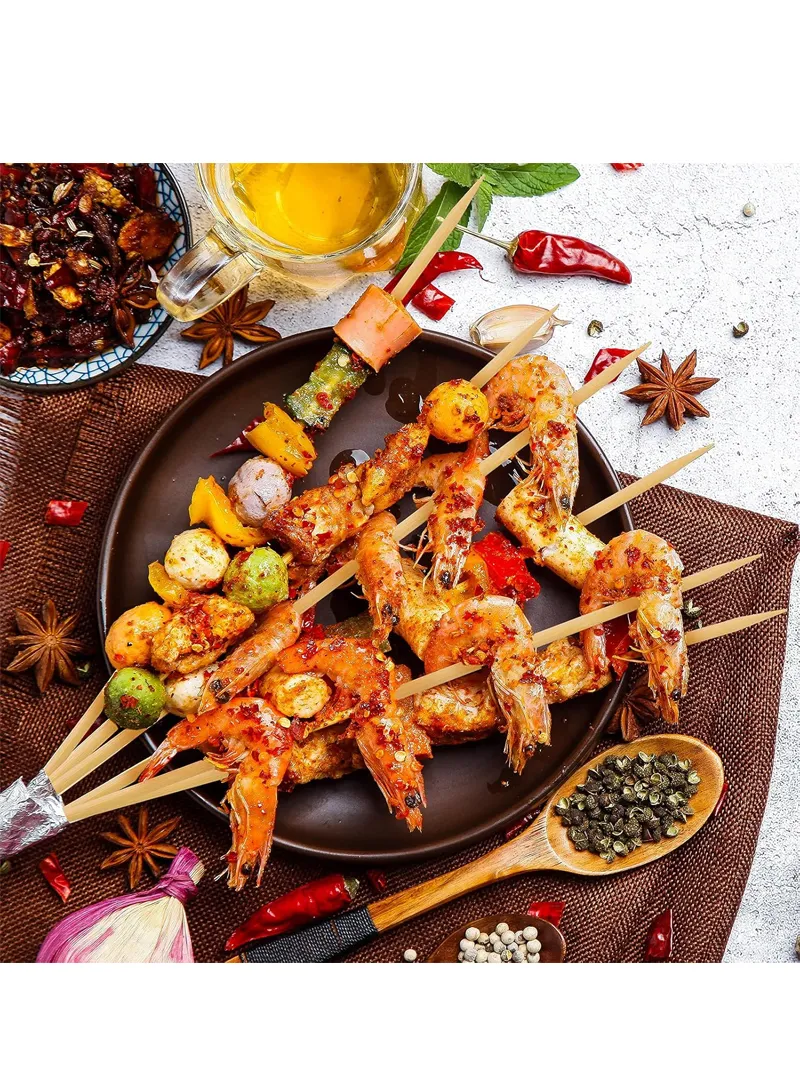 40cm Round Bamboo Skewers, Bamboo Sticks for Grilling Meat, Satays & Skewered Vegetables β photo 2