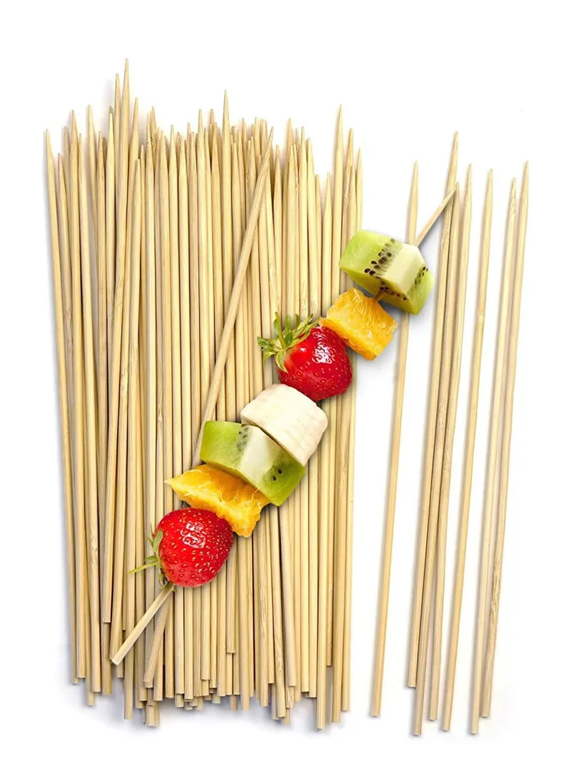 40cm Round Bamboo Skewers, Bamboo Sticks for Grilling Meat, Satays & Skewered Vegetables — photo 7