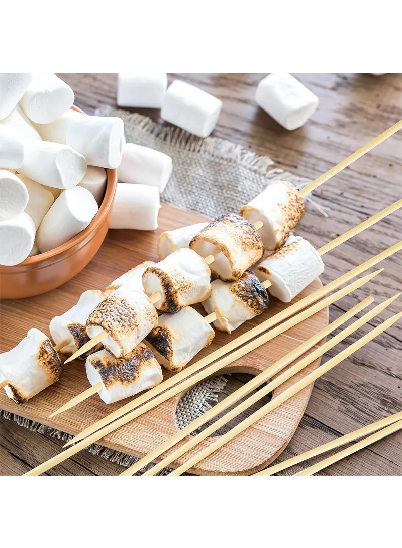 40cm Round Bamboo Skewers, Bamboo Sticks for Grilling Meat, Satays & Skewered Vegetables β photo 9