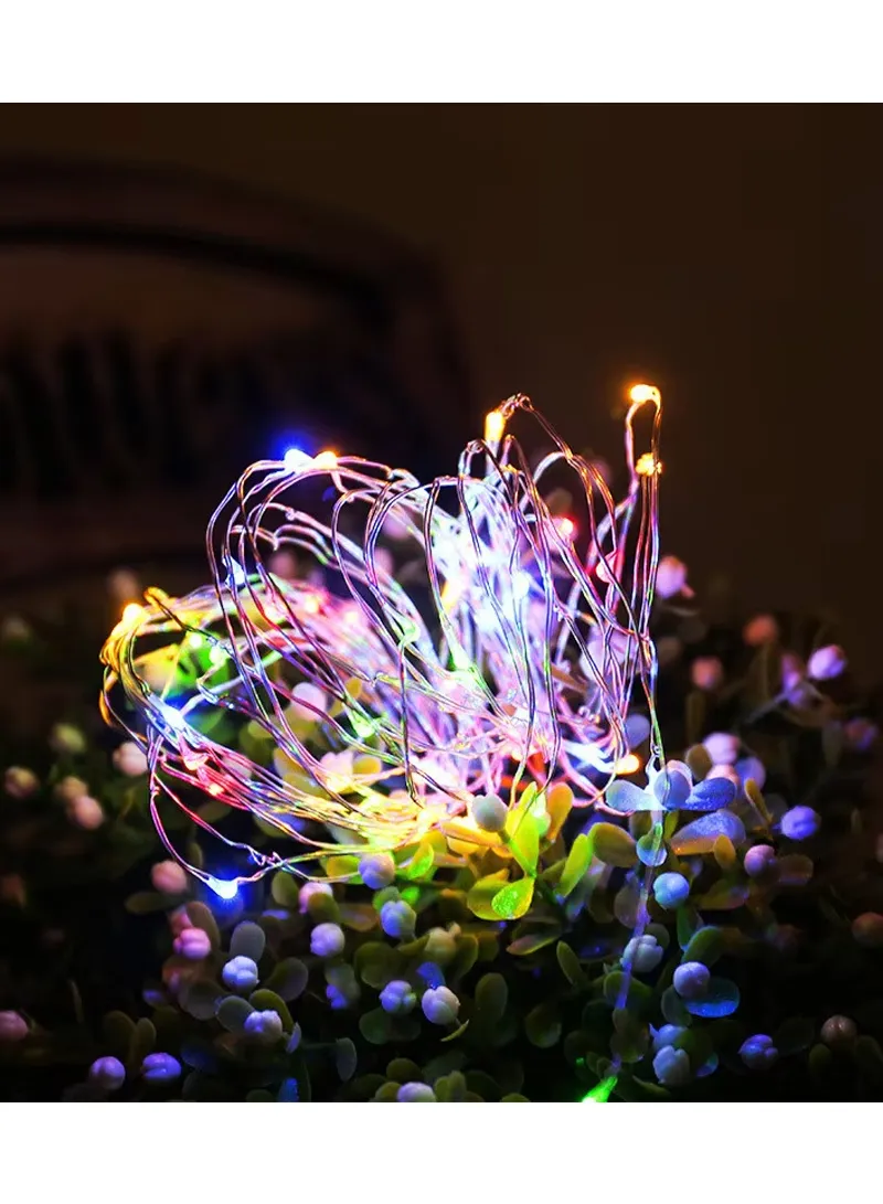 12m USB Powered Copper Wire String Light, Flexible Rope Light with 8 Lighting Modes & Remote Co β photo 5