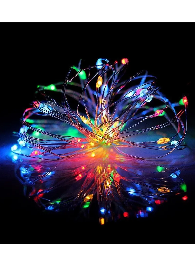 12m USB Powered Copper Wire String Light, Flexible Rope Light with 8 Lighting Modes & Remote Co β photo 7