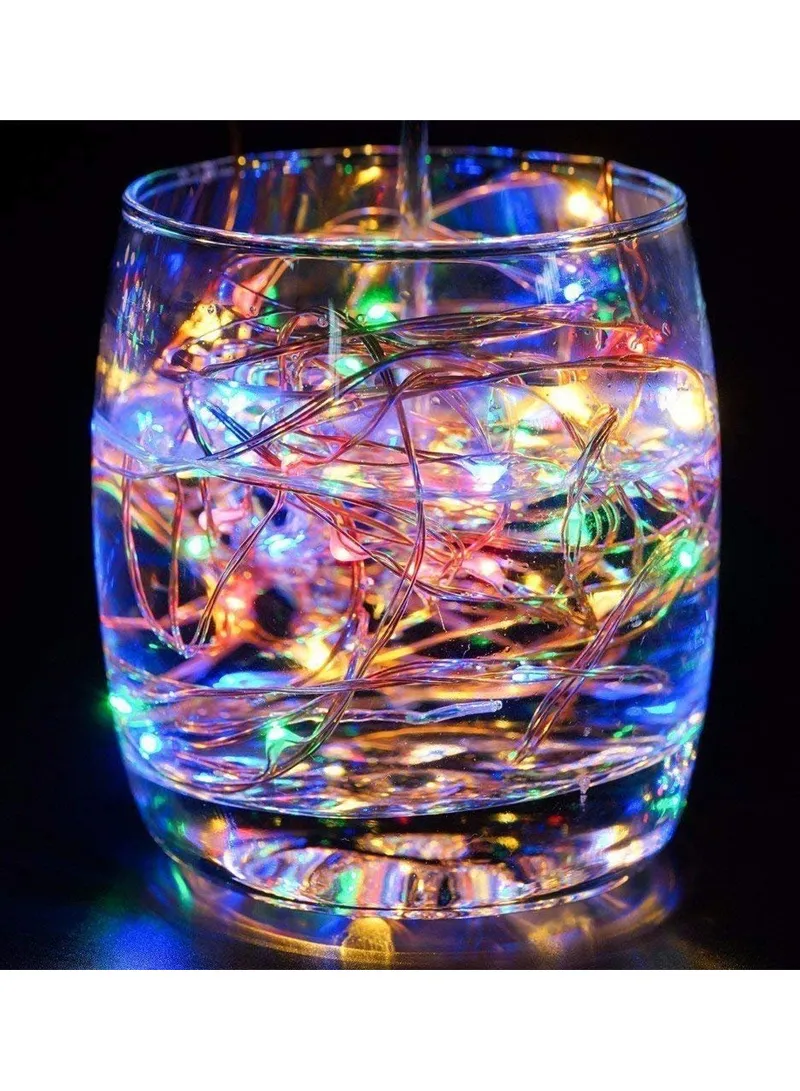 12m USB Powered Copper Wire String Light, Flexible Rope Light with 8 Lighting Modes & Remote Co β photo 8