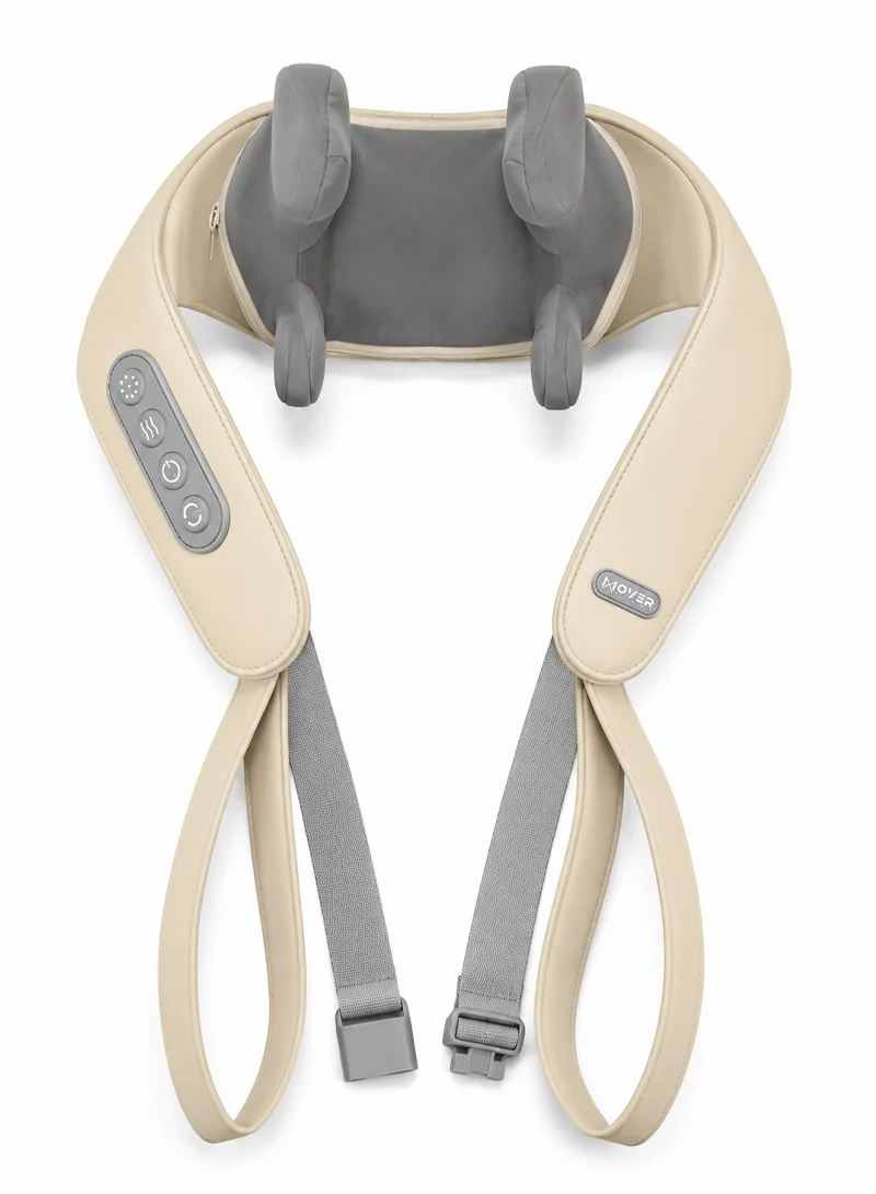 Shiatsu Cordless Shoulder & Neck Electric Massager with 2 Heat Levels, 3 Massage Modes & 2 Gear