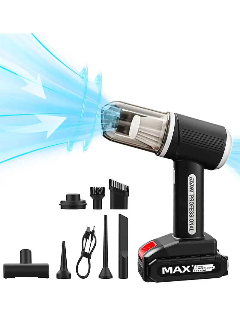 12V 10000Pa 50000rpm 2-In-1 Portable Handheld Cordless Car Vacuum & Blower with 6000mAh Battery β photo 2