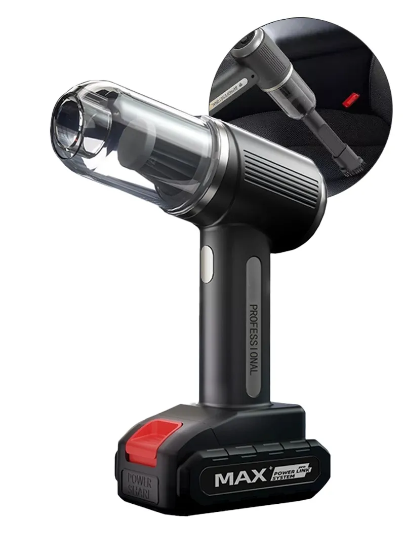 12V 10000Pa 50000rpm 2-In-1 Portable Handheld Cordless Car Vacuum & Blower with 6000mAh Battery