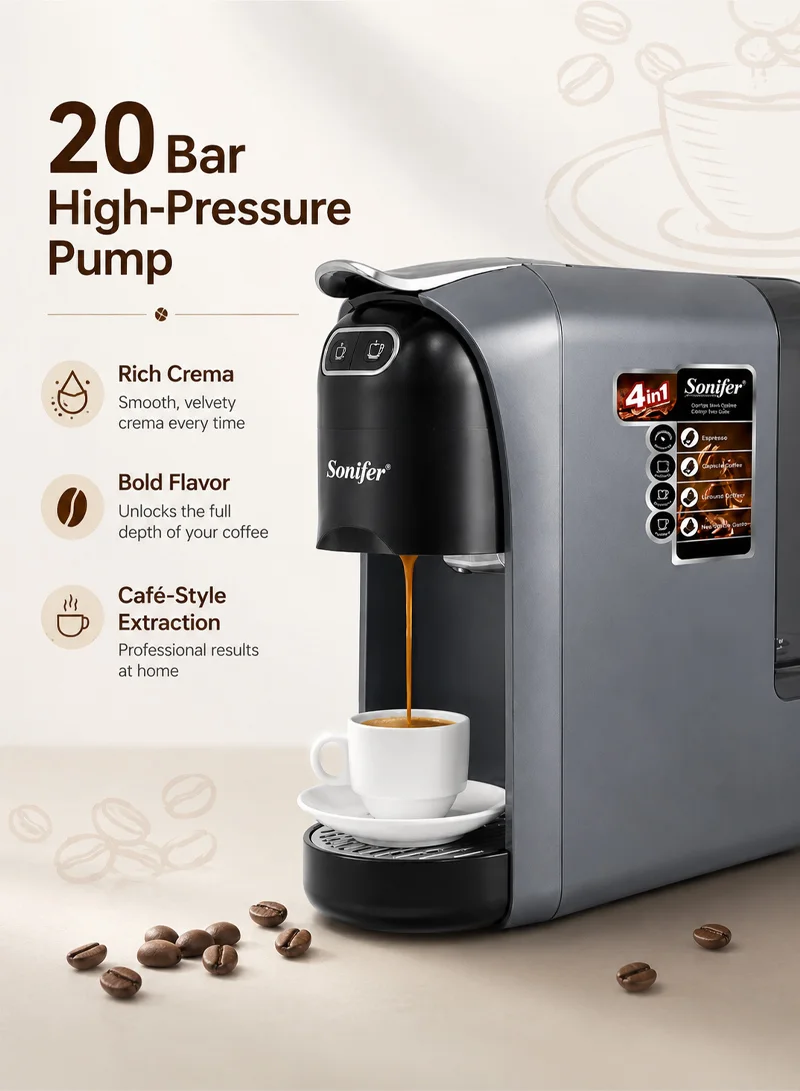 4-in-1 Multifunctional Powder & Capsules Coffee Maker Machine with 20-Bar High-Pressure β photo 4